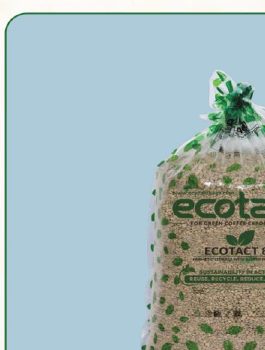 Bolsa hermética ecotact 80 llena de café verde